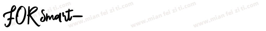 FOR smart字体转换